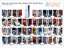 Skin o Calcomania de Vinilo Compatible con Play Station PS5 Slim Disco