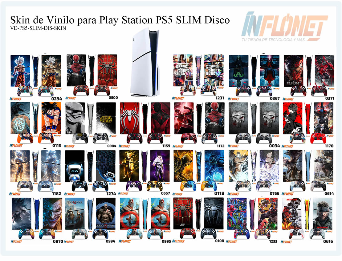 Skin o Calcomania de Vinilo Compatible con Play Station PS5 Slim Disco
