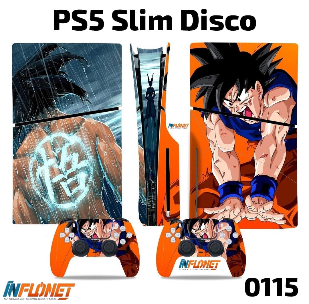 Skin o Calcomania de Vinilo Compatible con Play Station PS5 Slim Disco - Image 9