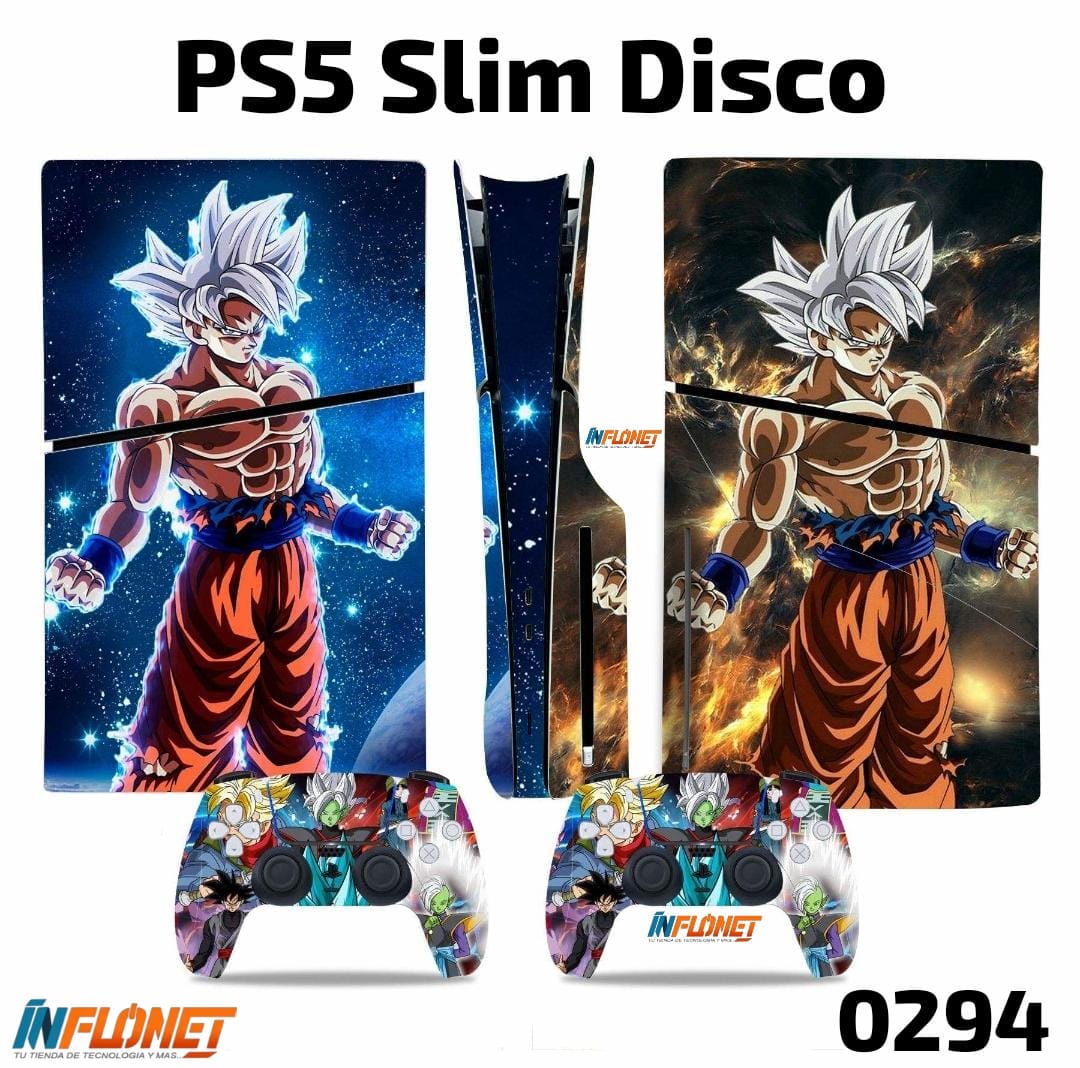 Skin o Calcomania de Vinilo Compatible con Play Station PS5 Slim Disco - Image 8