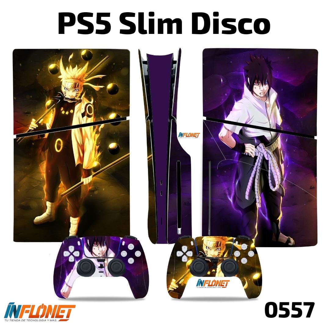 Skin o Calcomania de Vinilo Compatible con Play Station PS5 Slim Disco - Image 16
