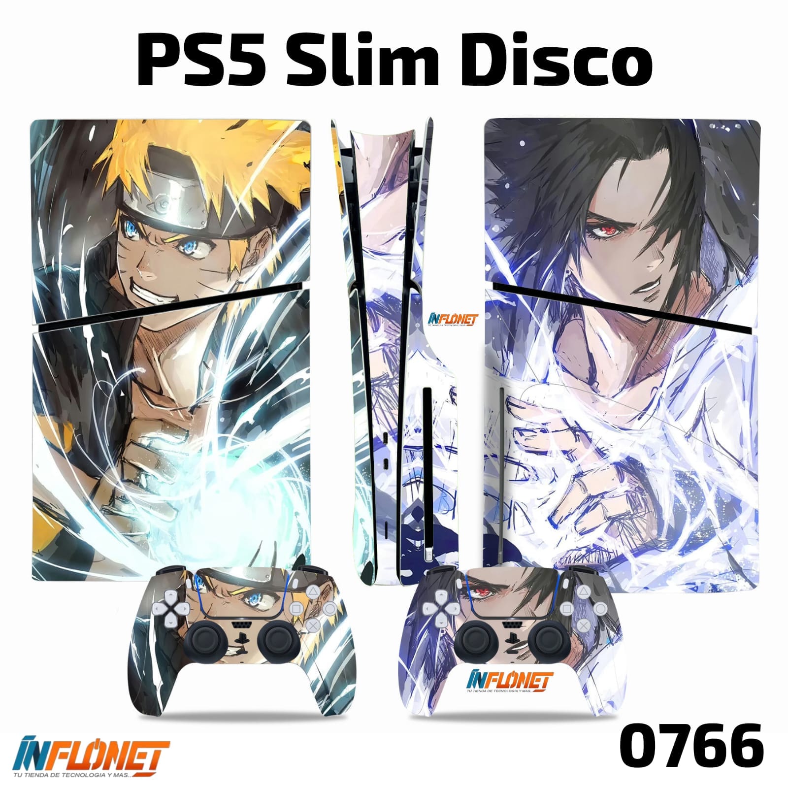 Skin o Calcomania de Vinilo Compatible con Play Station PS5 Slim Disco - Image 15