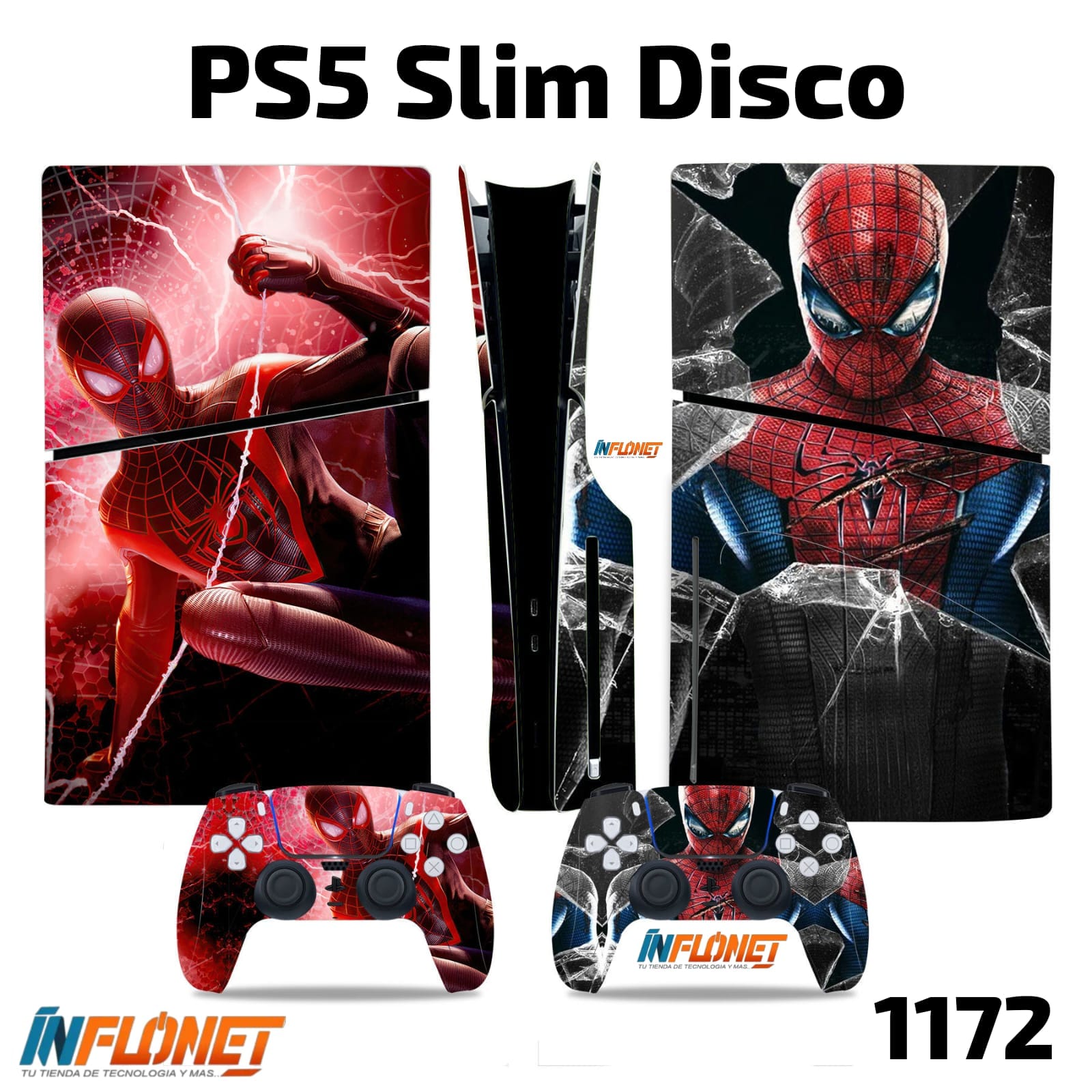 Skin o Calcomania de Vinilo Compatible con Play Station PS5 Slim Disco - Image 20