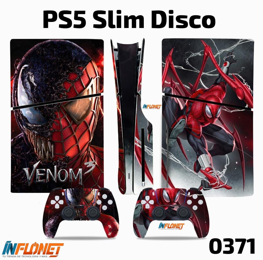 Skin o Calcomania de Vinilo Compatible con Play Station PS5 Slim Disco - Image 25