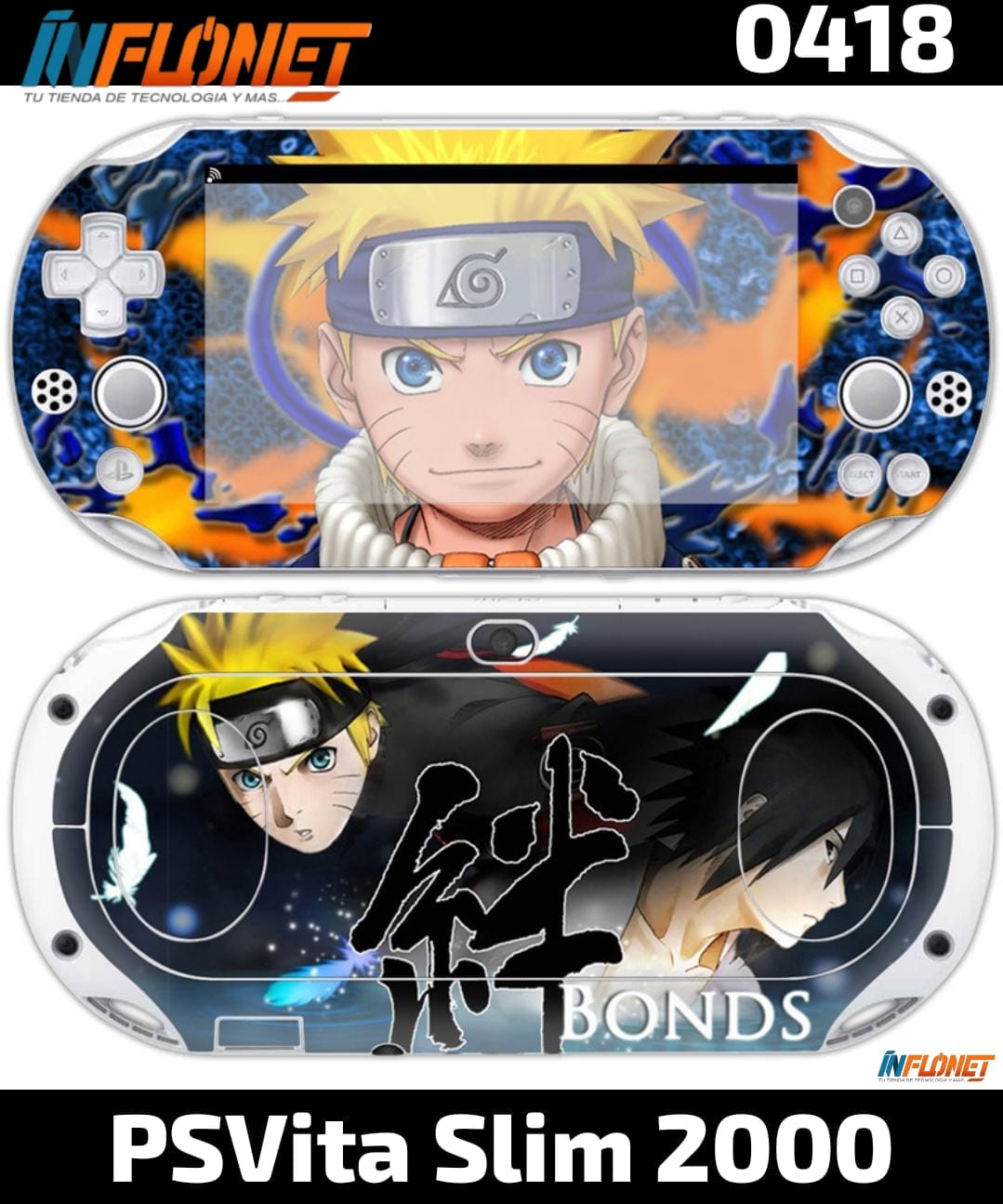 Skin o Calcomania de Vinilo Compatible con Play Station PSVita 2000 o SLIM - Image 4