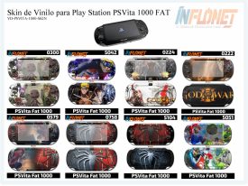 Skin o Calcomania de Vinilo Compatible con Play Station PSVita1000 o FAT 8 Diseños disponibles
