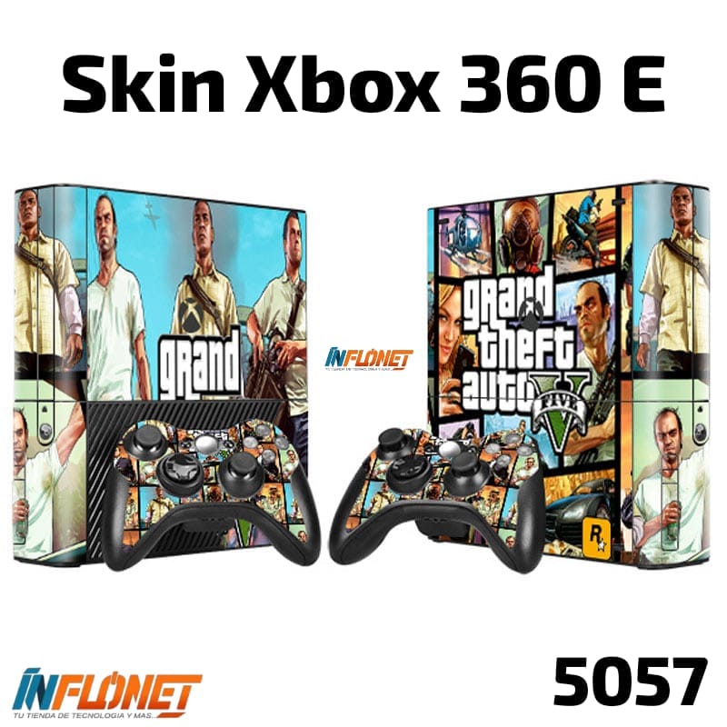 Skin o Calcomania de Vinilo Compatible con XBOX 360 E o Elite - Image 6