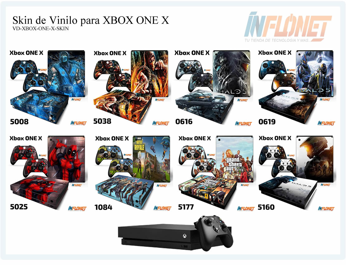 Skin o Calcomania de Vinilo Compatible con XBOX ONE X