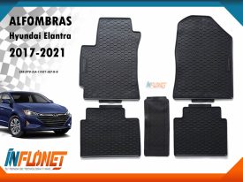 Alfombras de hule para Hyundai Elantra Años 2017, 2018, 2019, 2020, 2021 - Inflonet Guatemala