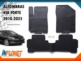 Alfombras de hule para Kia Forte Años 2018, 2019, 2020, 2021, 2022, 2023, 2024, 2025 - Inflonet Guatemala