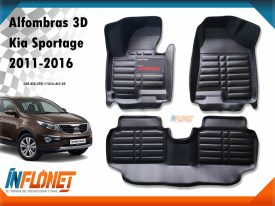 Alfombras de bandeja 3D TPU para Kia Sportage compatible con los Años 2011, 2012, 2013, 2014, 2015, 2016 - Inflonet Guatemala