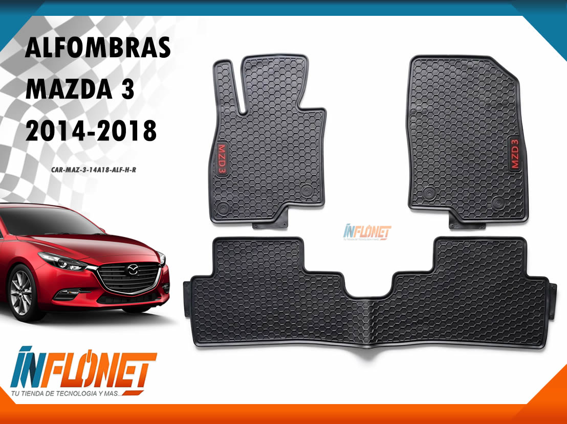 Alfombras de hule para Mazda 3 Años 2014, 2015, 2016, 2017, 2018 - Inflonet Guatemala