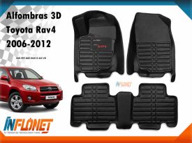 Alfombras de bandeja 3D TPU para Toyota Rav4 compatible con los Años 2006, 2007, 2008, 2009, 2010, 2011, 2012 - Inflonet Guatemala