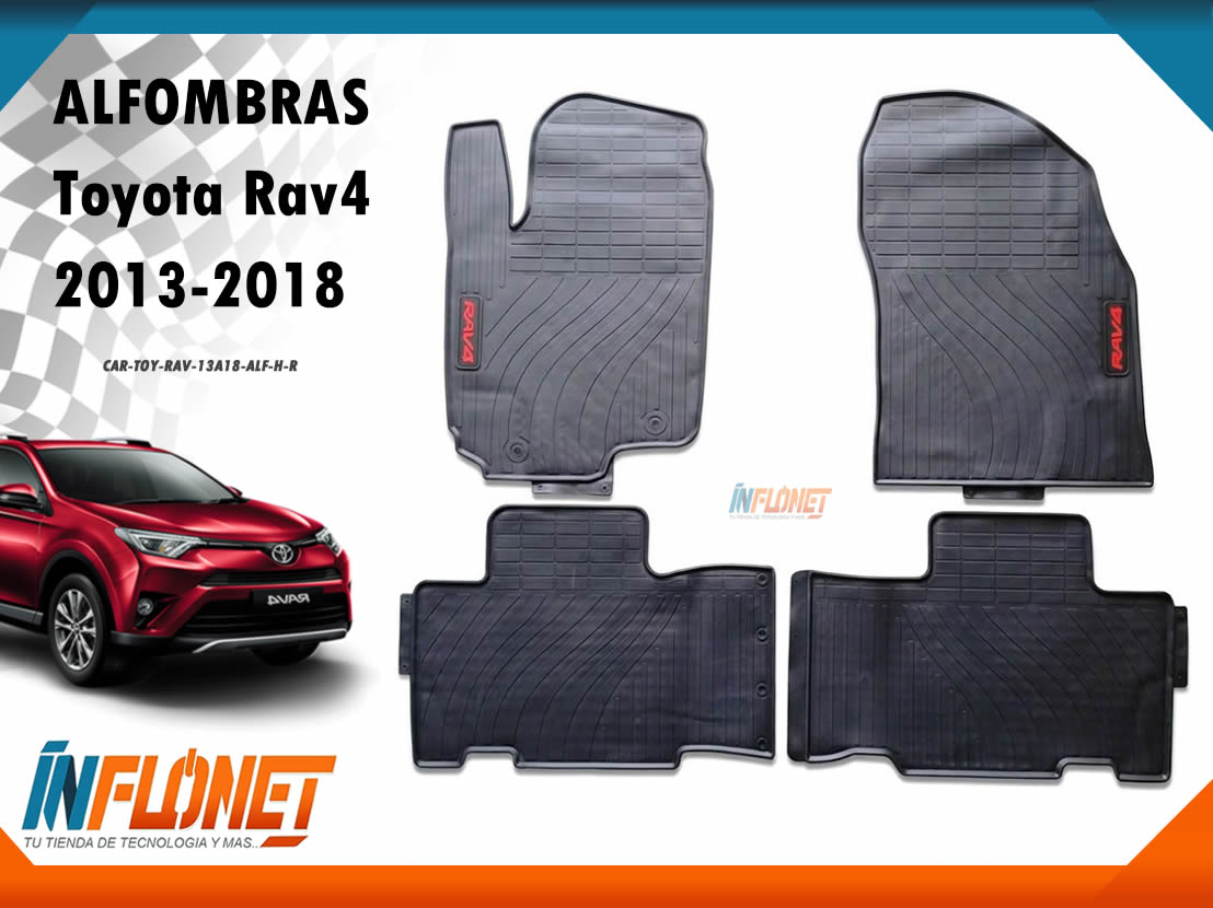 Alfombras de hule para Toyota Rav4 Años 2013, 2014, 2015, 2016, 2017, 2018 - Inflonet Guatemala