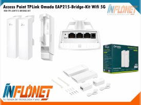 Access Point TPLink Omada EAP215-Bridge-Kit 2Pcs Wifi 5Ghz Exterior con POE